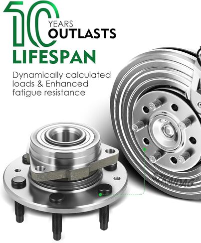Set of 2 Front Wheel Bearing & Hub Assembly with ABS & 6-Lug Fit for:-Chevy for:-GMC Silverado Sierra 1500 2014-2018, Suburban Yukon Tahoe 2015-2020 for:-Cadillac Escalade ESV XTS OE# 515160 in Saudi Arabia