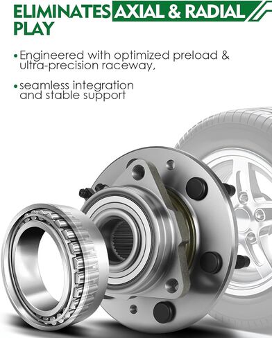 Set of 2 Front Wheel Bearing & Hub Assembly with ABS & 6-Lug Fit for:-Chevy for:-GMC Silverado Sierra 1500 2014-2018, Suburban Yukon Tahoe 2015-2020 for:-Cadillac Escalade ESV XTS OE# 515160 in Saudi Arabia