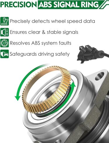 Set of 2 Front Wheel Bearing & Hub Assembly with ABS & 6-Lug Fit for:-Chevy for:-GMC Silverado Sierra 1500 2014-2018, Suburban Yukon Tahoe 2015-2020 for:-Cadillac Escalade ESV XTS OE# 515160 in Saudi Arabia