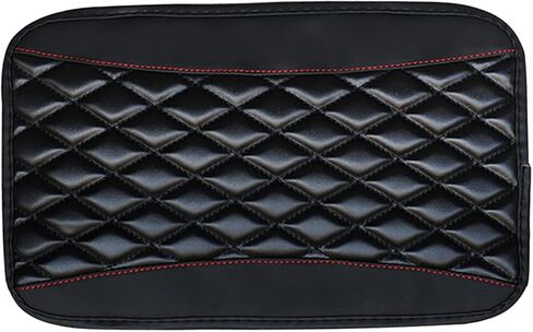 غطاء وحدة التحكم المركزية للسيارة، وسادة غطاء مسند ذراع السيارة من الجلد المقاوم للماء، وسادة وسادة وحدة التحكم المركزية التلقائية، ملحقات داخلية للسيارات لمعظم المركبات وسيارات الدفع الرباعي والشاحنات (أحمر) in Kuwait