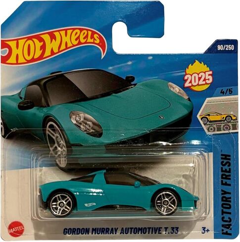 Hot Wheels Gordon Murray Automotive T.33 (JBB70) - Turquoise, Factory Fresh Series 4/5, 1:64, 90/250 - Licensed by Gordon Murray Automotive in Saudi Arabia