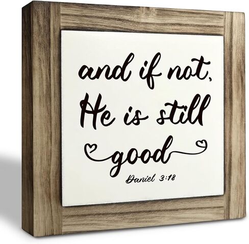 علامة مسيحية، ديكور مكتب لويحات خشبية مربعة، علامة فنية لطاولة الكتاب المقدس، عمل فني ديني، ديكور منزلي لغرفة المعيشة وغرفة نوم المطبخ، لأن الله أحب العالم الذي أعطاه - يوحنا 3:16 in Kuwait