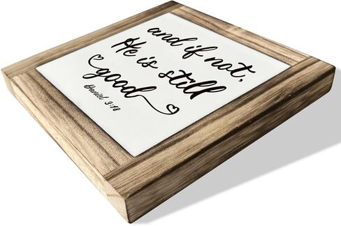 علامة مسيحية، ديكور مكتب لويحات خشبية مربعة، علامة فنية لطاولة الكتاب المقدس، عمل فني ديني، ديكور منزلي لغرفة المعيشة وغرفة نوم المطبخ، لأن الله أحب العالم الذي أعطاه - يوحنا 3:16 in Kuwait