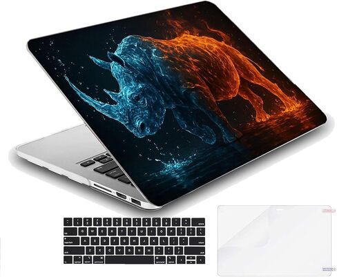 متوافق مع جهاز MacBook Pro مقاس 16 بوصة، حافظة صلبة مع غطاء لوحة مفاتيح وواقي شاشة (A2485، M1 / ​​A2780 M2 / A2991 M3 / A3403 A3186 M4، إصدار 2021-2025) - Rhino MC21149 in Saudi Arabia