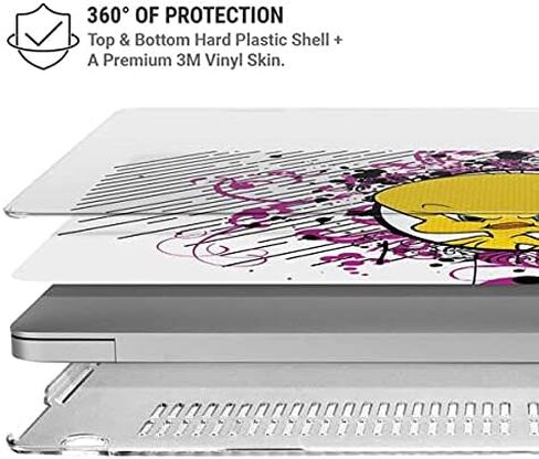 حافظة Skinit + غلاف متوافق مع جهاز MacBook Air 13in (2020) - مرخص رسميًا من Warner Bros Tweety Bird مع تصميم Attitude in Kuwait