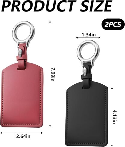 حامل بطاقة المفاتيح للطراز 3/Y/S/X، حافظة واقية من الجلد الفاخر مكونة من قطعتين، حزمة كومبو بلونين (أحمر + أسود) in Kuwait