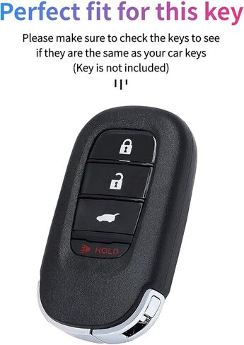 غطاء مفتاح Fob لسيارة CRV Civic: 4 أزرار حافظة حماية عن بعد من السيليكون مناسبة لسيارة Honda HRV Civic CRV CRV Hybrid 2022 2023 2024 KR5TP4 (أسود2) in Kuwait