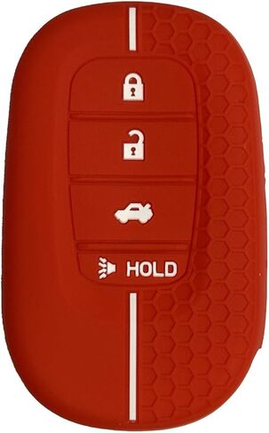 غطاء مفتاح Fob لسيارة CRV Civic: 4 أزرار حافظة حماية عن بعد من السيليكون مناسبة لسيارة Honda HRV Civic CRV CRV Hybrid 2022 2023 2024 KR5TP4 (أسود2) in Kuwait