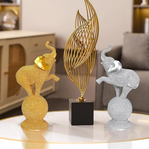 Chihuahua Statue Home Decor - Elegant and Unique Decorative Handcrafted Sculpture-Intricate Beaded Design for Living Room, Office, or Gift in Saudi Arabia