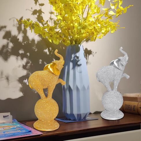 Chihuahua Statue Home Decor - Elegant and Unique Decorative Handcrafted Sculpture-Intricate Beaded Design for Living Room, Office, or Gift in Saudi Arabia