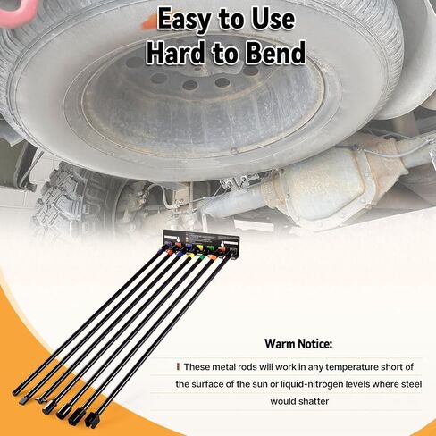 96090A مجموعة أدوات استرجاع الإطارات الاحتياطية المكونة من 7 قطع، الإطارات المعلقة ذات الحامل السفلي والرافع؛ رؤوس مسطحة، دبوس، سداسية، مربعة 12 مم، مشقوقة، ⅜ بوصة مربعة، أدوات متعددة الاستخدامات للسيارات وصيانة الإطارات in Kuwait