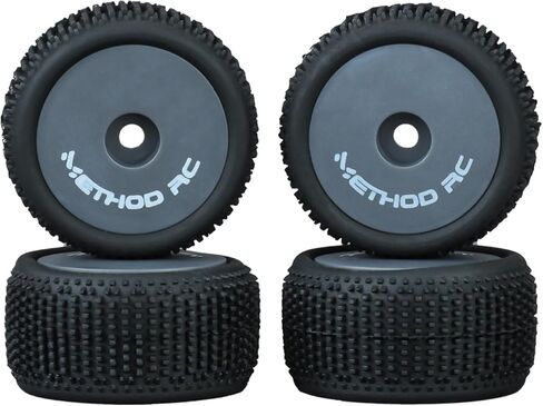 METHOD RC NitraGrip 1/28 Truck Tires F/R on 7mm Hex Gary Wheels for Losi Micro-T (4pcs Glued) in Saudi Arabia