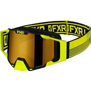 FXR Pilot Snow Goggle Outriggers Low-Profile Anti Fog Scratch Lens Black/White - Smoke - One Size in Kuwait