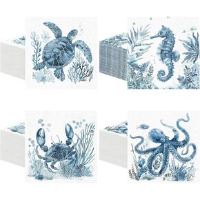 Fulmoon 200 Pieces Summer Flower Cocktail Napkins Disposable Sunflower Bee Beverage Napkins Fall Floral Paper Dinner Napkins for Summer Autumn Tea Party Table Decor(Hummingbird) in Kuwait