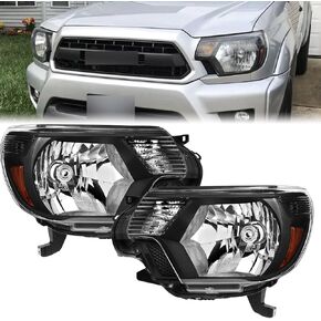 Black Housing Headlights Assembly Compatible with 2012-2015 Toyota Tacoma Direct Replacement Driver and Passenger Side TO2502213 TO2503213 in Saudi Arabia