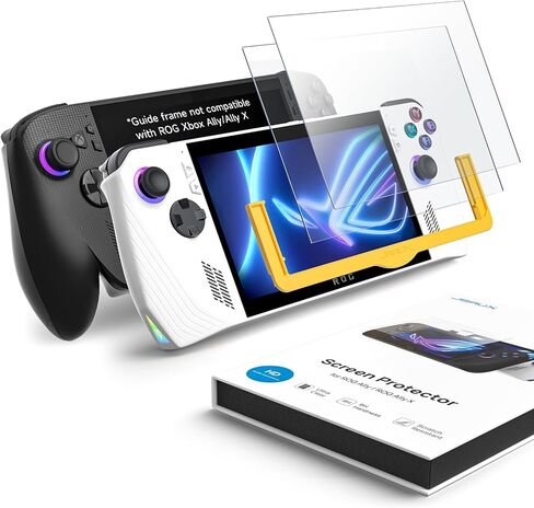 JSAUX ROG Ally Screen Protector 2-Pack, Anti Glare 9H Hardness Tempered Glass Screen Protector with Guiding Frame, 7 inch Anti-Scratch Screen Protector for ASUS ROG Ally/ASUS ROG Ally X 2024 in Kuwait