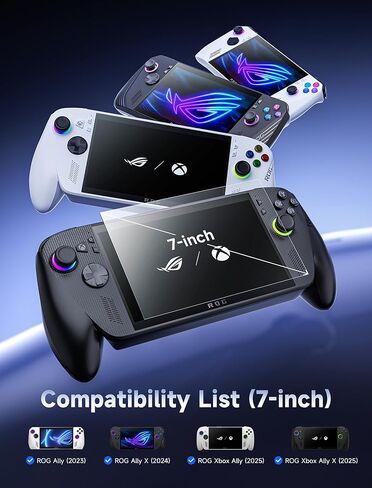 JSAUX ROG Ally Screen Protector 2-Pack, Anti Glare 9H Hardness Tempered Glass Screen Protector with Guiding Frame, 7 inch Anti-Scratch Screen Protector for ASUS ROG Ally/ASUS ROG Ally X 2024 in Kuwait