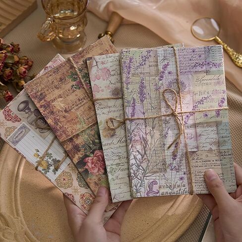 30Pcs Vintage Scrapbook Paper Kit, 7.9×5.5×0.2in Vintage Scrapbook Supplies Pack, Junk Journal Supplies, Decoupage Paper for DIY Crafts, Art Collage in Saudi Arabia