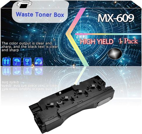 MX-609HB متوافق مع طابعات Sharp BP-50M26 BP-50M31 BP-50M36، صندوق حبر بديل لملحقات الطابعة عالية الإنتاجية (عبوة واحدة باللون الأسود) in Kuwait