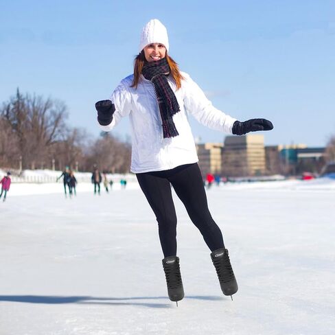 التزلج على الجليد من Nattork، شفرات من الفولاذ المقاوم للصدأ، التزلج على الجليد مع دعم معزز، قوة الأداء والراحة القصوى للشباب والكبار in Kuwait