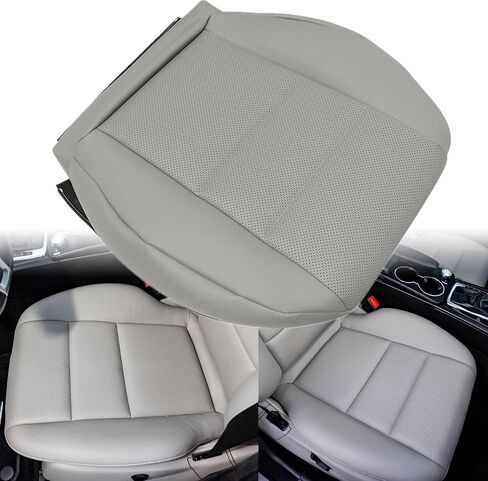 GXARTS Driver Side Bottom Replacement Leather Seat Cover Microfiber Leather Tan Compatible with Mercedes Benz GLK250 GLK280 GLK300 GLK350 2008 2009 2010 2011 2012 2013 2014 2015 in Kuwait