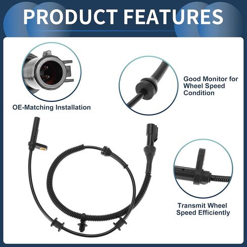 ABS Wheel Speed Sensor Front Left Right ABS Sensor Anti-lock Braking System Sensor No.4L3Z2C204AA for Ford F-150 2014 RWD in Saudi Arabia
