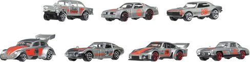 Hot Wheels 80th Anniversary Mattel 7 Pack Ride On Toy Mini Car, 7 Pack Ages 3+ Metal JHF01 in Saudi Arabia