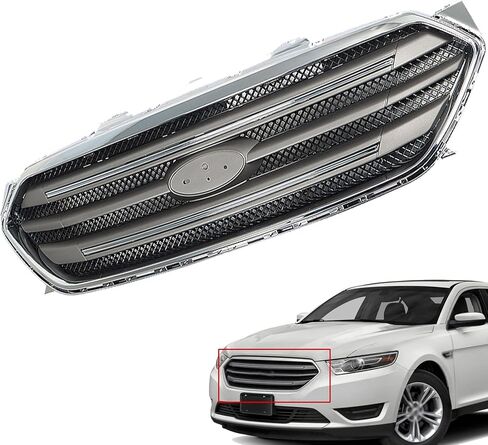 munirater Front Upper Grille Grill Assembly Chrome Replacement for 2013-2019 Taurus Sedan 4-Door in Saudi Arabia