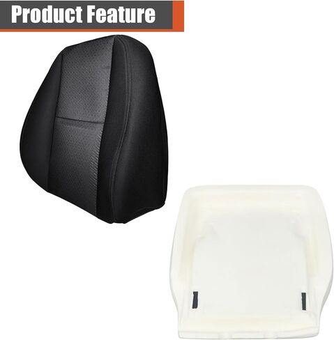 labwork Front Driver Side Bottom Black Cloth Seat Cover and Foam Cushion Replacement for Silverado 1500 2500HD 3500HD 2007-2014 in Saudi Arabia