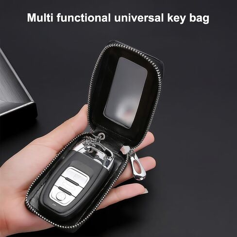 Premium Car Key Fob Case - Universal Leather Car Smart Key Holder in Saudi Arabia