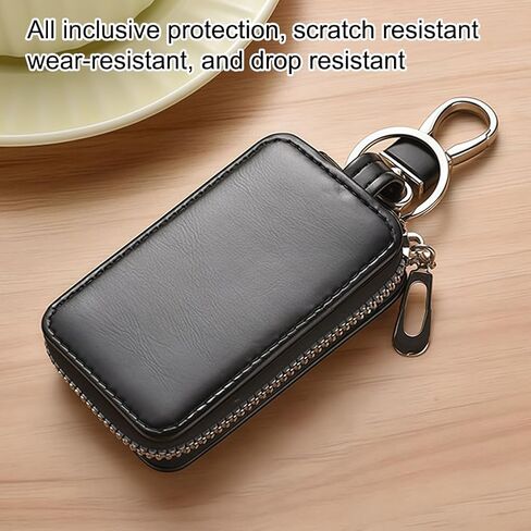 Premium Car Key Fob Case - Universal Leather Car Smart Key Holder in Saudi Arabia