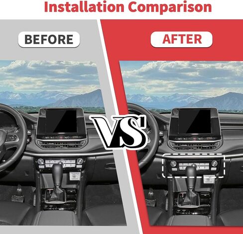 Jimen Fit for Jeep Compass 2021-2024, Center Console AC Volume Control Panel Trim Cover (Red) in Saudi Arabia