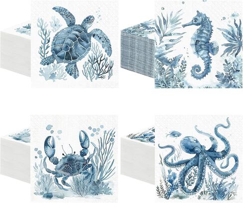 Fulmoon 200 Pieces Summer Flower Cocktail Napkins Disposable Sunflower Bee Beverage Napkins Fall Floral Paper Dinner Napkins for Summer Autumn Tea Party Table Decor(Hummingbird) in Kuwait