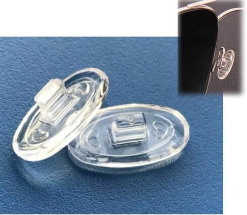 Eyeglass Nose Pads Push in 13mm 5Pairs Glasses Nose Pads Pushin Soft Silicone Nose Pads for Glasses Eyeglasses Sunglasses (13mm) in Saudi Arabia