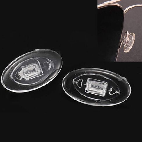 Eyeglass Nose Pads Push in 13mm 5Pairs Glasses Nose Pads Pushin Soft Silicone Nose Pads for Glasses Eyeglasses Sunglasses (13mm) in Saudi Arabia