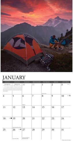 Willow Creek Press, Camp Life 2026 Wall Calendar, 12'' X 12'', 18-Month Calendar with Stapled Binding in Saudi Arabia