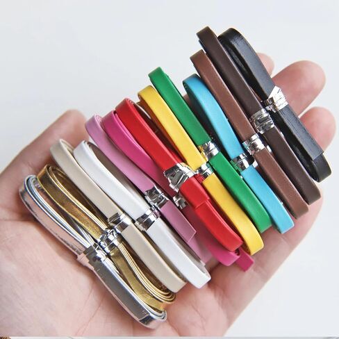 5mm/0.2" Leather Straps, Doll Belt Straps, in 13 Colors, Mini Doll Belt, Doll Sewing Craft Supplies, Pre-Cut to 46cm/18" in Saudi Arabia