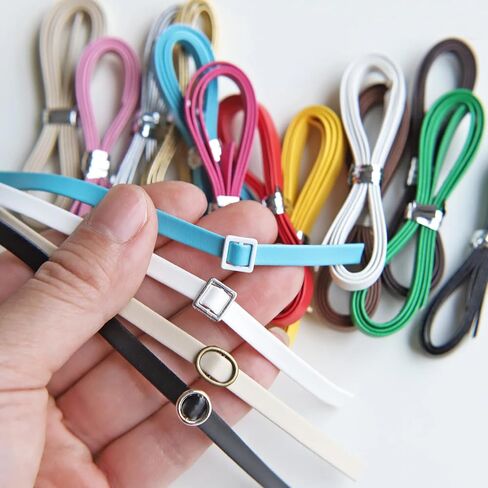 5mm/0.2" Leather Straps, Doll Belt Straps, in 13 Colors, Mini Doll Belt, Doll Sewing Craft Supplies, Pre-Cut to 46cm/18" in Kuwait