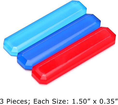 iJDMTOY Iconic 3-Color Acrylic Bumpe/Fender Badge Stickers Compatible with BMW 1 2 3 4 5 6 7 8 Series X1 X2 X3 X4 X5 X6 X7 Z4 i3 i4, etc (Light/Dark Blue/Red) in Saudi Arabia