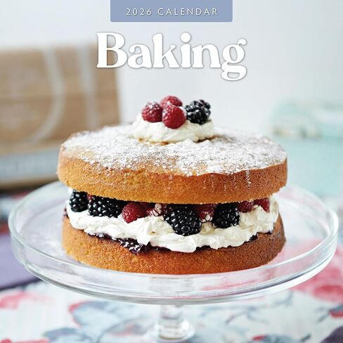 Red Robin 2026 Baking Monthly Wall Calendar | 12" x 24" Open | Premium Thick & Sturdy Paper | Hangable 12 Month Calendar | Lined Notes & To Do Area | Vivid Images | Plastic Free in Saudi Arabia