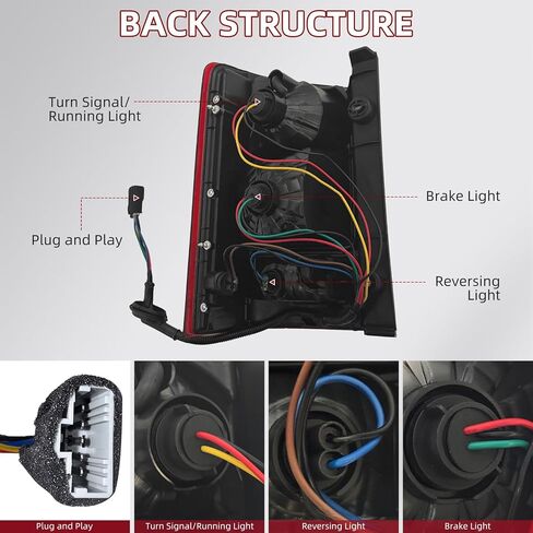 Tail Light Assembly Compatible with 2009 2010 2011 2012 2013 2014 2015 Honda Pilot Rear Taillight Brake Lamp w/Bulbs Replacement 33500SZAA02 HO2801174 (Right Passenger Side) in Saudi Arabia