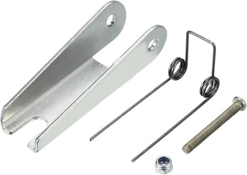 PATIKIL 3 Inch Hook Safety Latch Kit, 2 Pack Metal Towing Receiver Hitch Replacement 77mm for Clevis Hook Trailer, Silver in Saudi Arabia