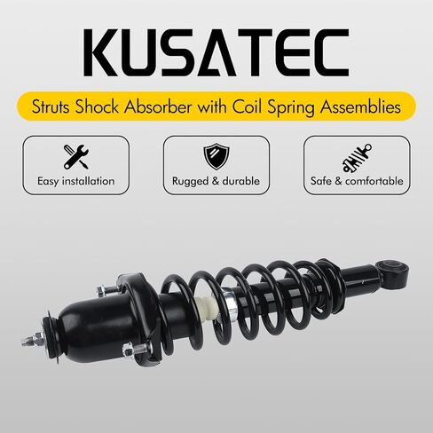 KUSATEC Rear Pair Complete Struts Shock Absorber fit for Toyota Corolla Matrixm, Pontiac Vibe 2003-2008, 171373L 171373R Left/Right Struts with Coil Spring Assemblies in Saudi Arabia