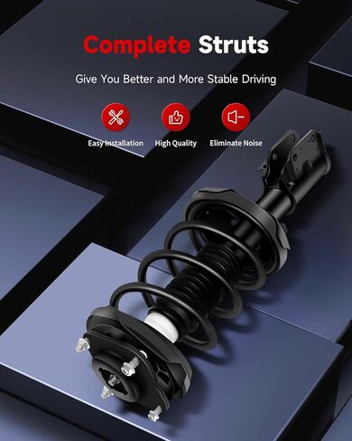 Complete Struts Shock Absorbers Fits for 2000 2001 2002 2003 for Mazda Protege, 2002 2003 for Mazda Protege5 cciyu 171425 171424 Quick Struts Assembly Front Pair Struts in Saudi Arabia