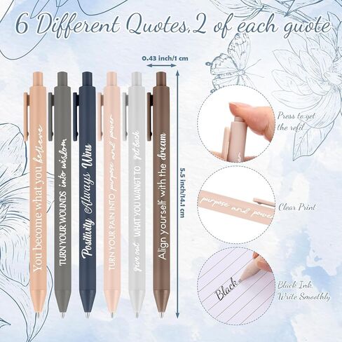 12 Set Christmas Positive Affirmation Gifts Bulk Gratitude Spiral Notebook with Ballpoint Pen Pouch Motivational Notepad Employee Appreciation Gifts for Women Men Coworker Students in Saudi Arabia