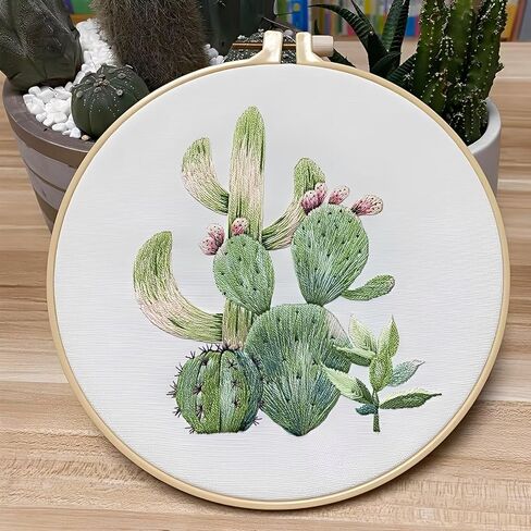 1Pc Beautiful Floral DIY Embroidery Kit - Create a Stunning Handmade Masterpiece, Fun Craft Project（S329） in Saudi Arabia