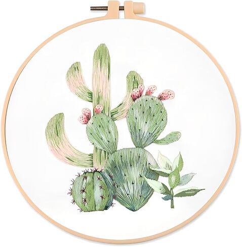1Pc Beautiful Floral DIY Embroidery Kit - Create a Stunning Handmade Masterpiece, Fun Craft Project（S329） in Saudi Arabia