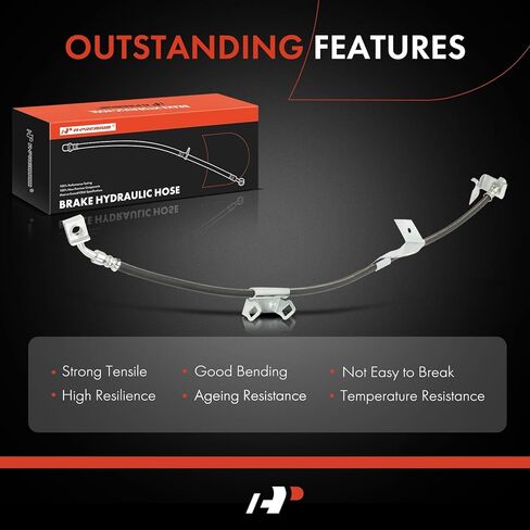 A-Premium Front Passenger Side Brake Hydraulic Hose Compatible with Select Chevrolet and GMC Models - Express 2500 3500 2003-2018, Express 4500 2010-2016, Savana 2500 3500 2003-2018, Savana 4500 in Saudi Arabia