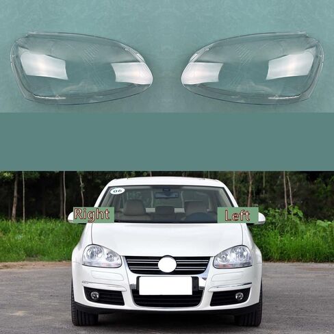 أغطية المصابيح الأمامية متوافقة مع Golf 5 (2006-2011) - والأغلفة المحمية من الأشعة فوق البنفسجية (يسار) in Saudi Arabia
