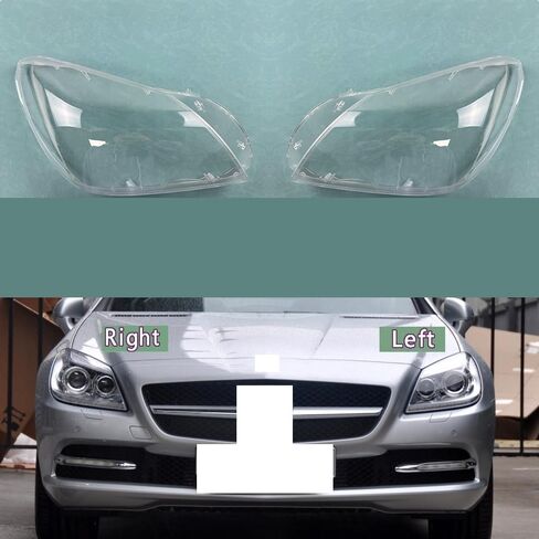متوافق مع غطاء المصباح الأمامي Benz SLK-Class W172 2011-2015 - حافظة عدسة زجاجية مقاومة للأشعة فوق البنفسجية (1 يمين) in Saudi Arabia